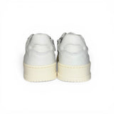 Sneakers DIANETTI in pelle bianca con lacci e cerniera