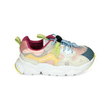 FLOWER MOUNTAIN by Naturino in ecopelle multicolors, mesh rosa con chiusura quick stop