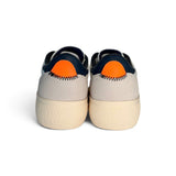Sneakers SUN68 teen boy in eco pelle, suede e nylon bianco con lacci