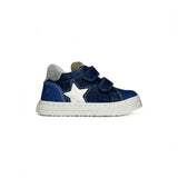 Sneakers primi passi BALOCCHI in nubuk blu navy con velcri