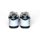 SNEAKERS GINNICHE NEWBALANCE 480 in pelle bianca e blu navy con strap