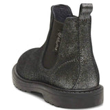 STIVALI CHELSEA NATURINO in suede glitterato nero con doppio elastico